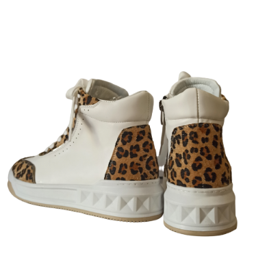 Tutto Bene T-502-B-51 fehér állatmintás sneakers - Image 5
