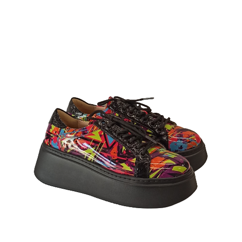 Carla Ricci 762/2 sárga színes sneakers