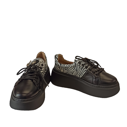 Carla Ricci 711 fehér-fekete sneakers - Image 4