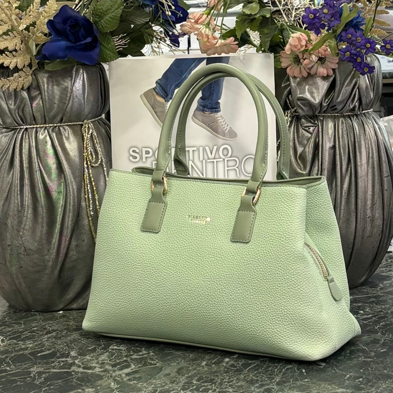 Diana&CO d783-3 zöld táska