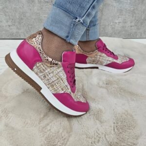 Carla Ricci 014-Y4087 pink-bézs sneaker