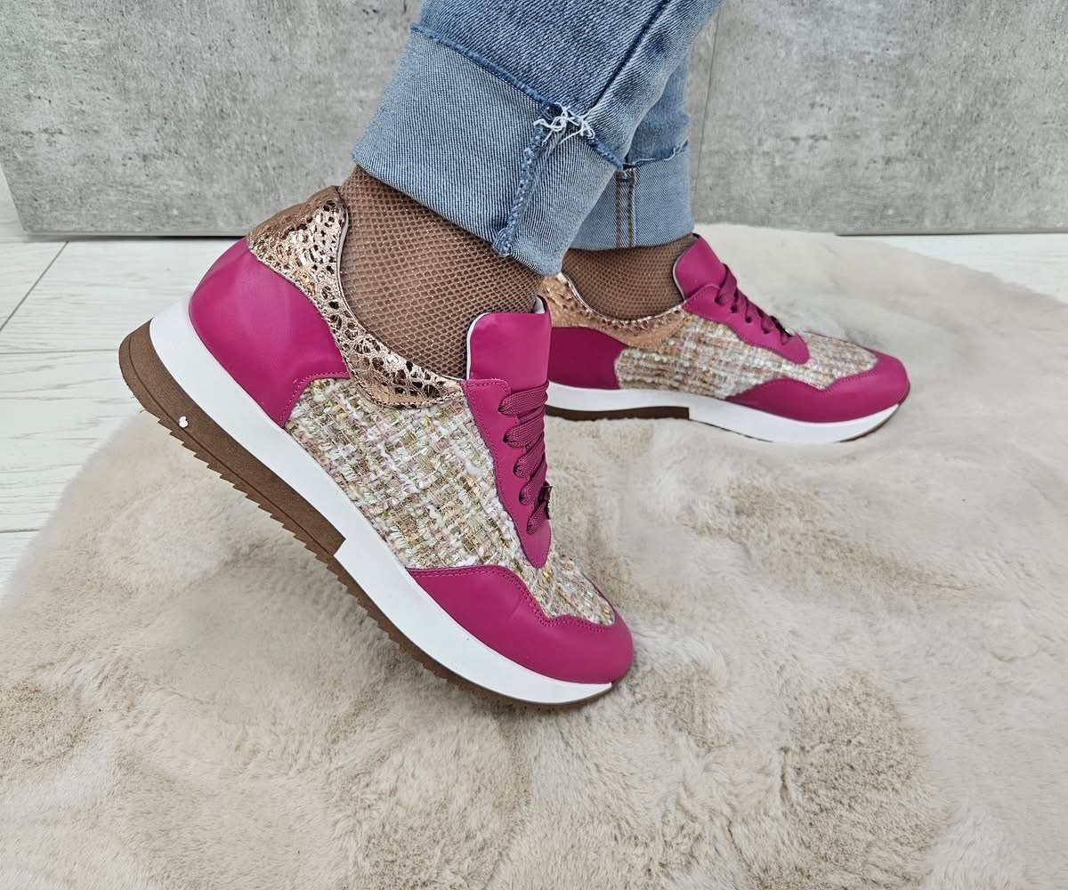 Carla Ricci 014-Y4087 pink-bézs sneaker