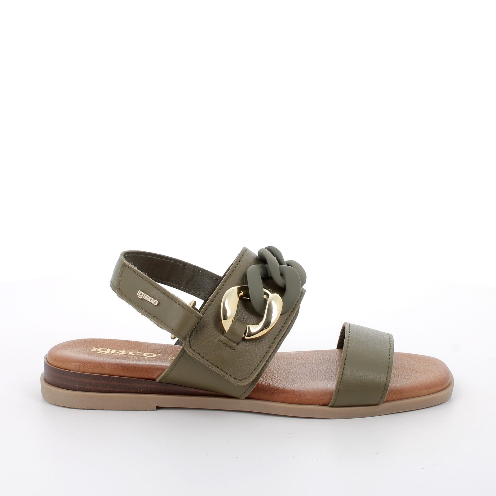IgI&CO 7686533 zöld lapos szandál - Image 3