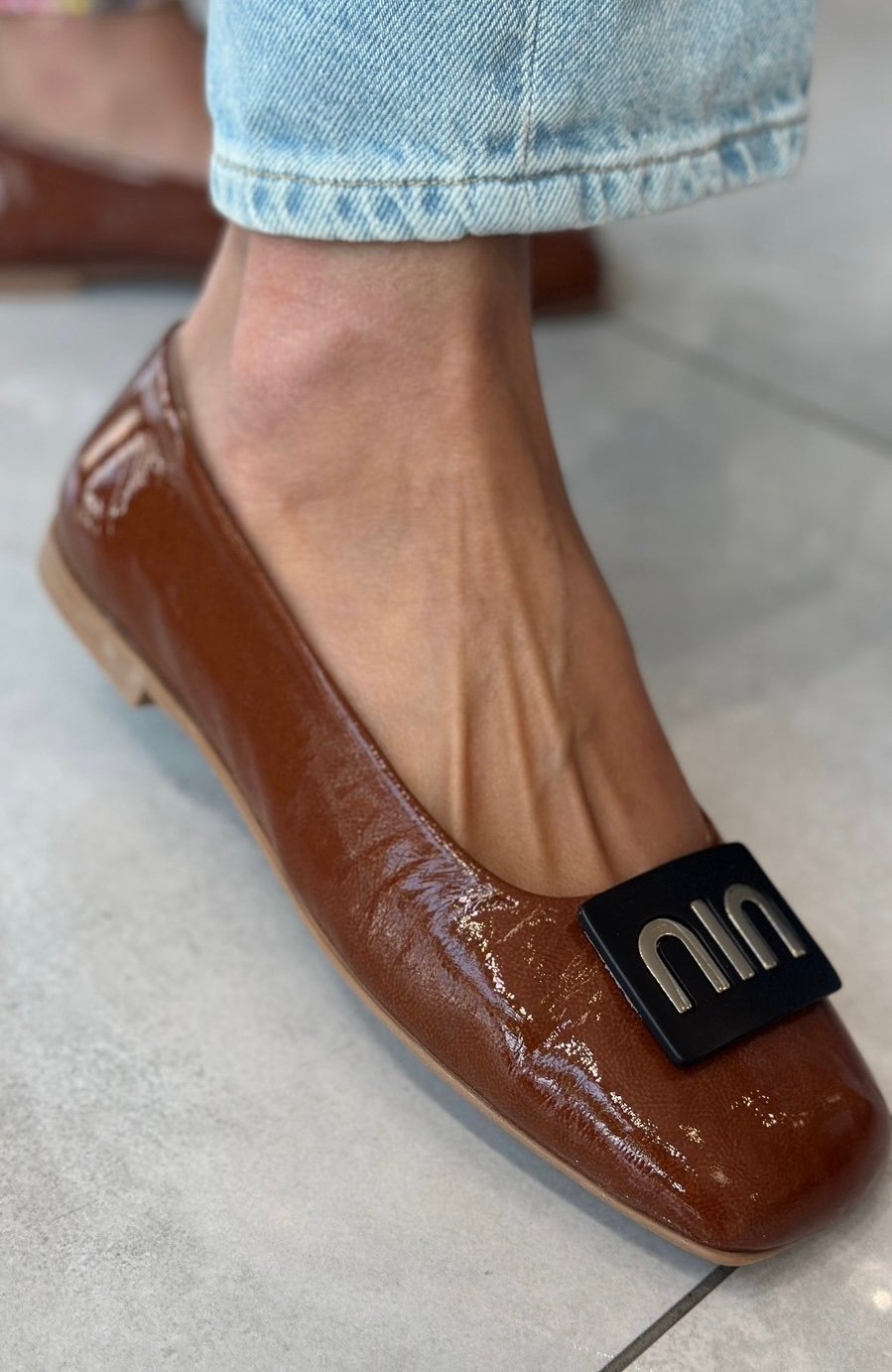 Tutto Bene 4110 barna balerina cipő
