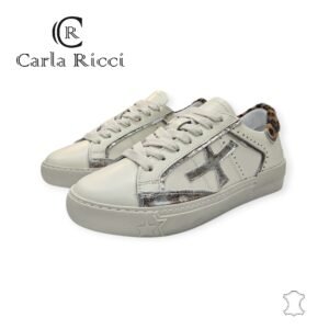 Carla Ricci P205 0115 krém-ocelot sneaker