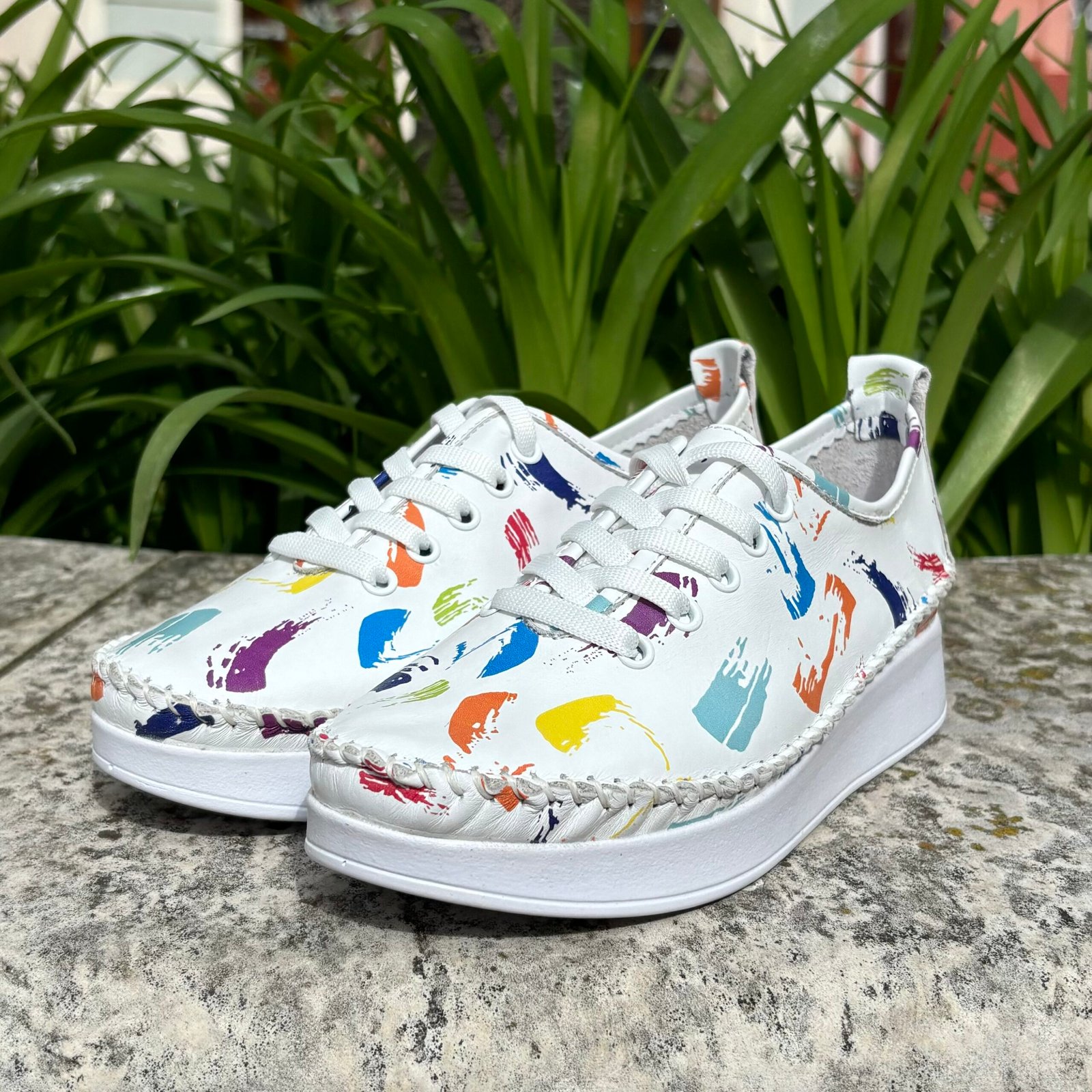Tutto Bene BY3022 fehér mintás sneaker - Image 2