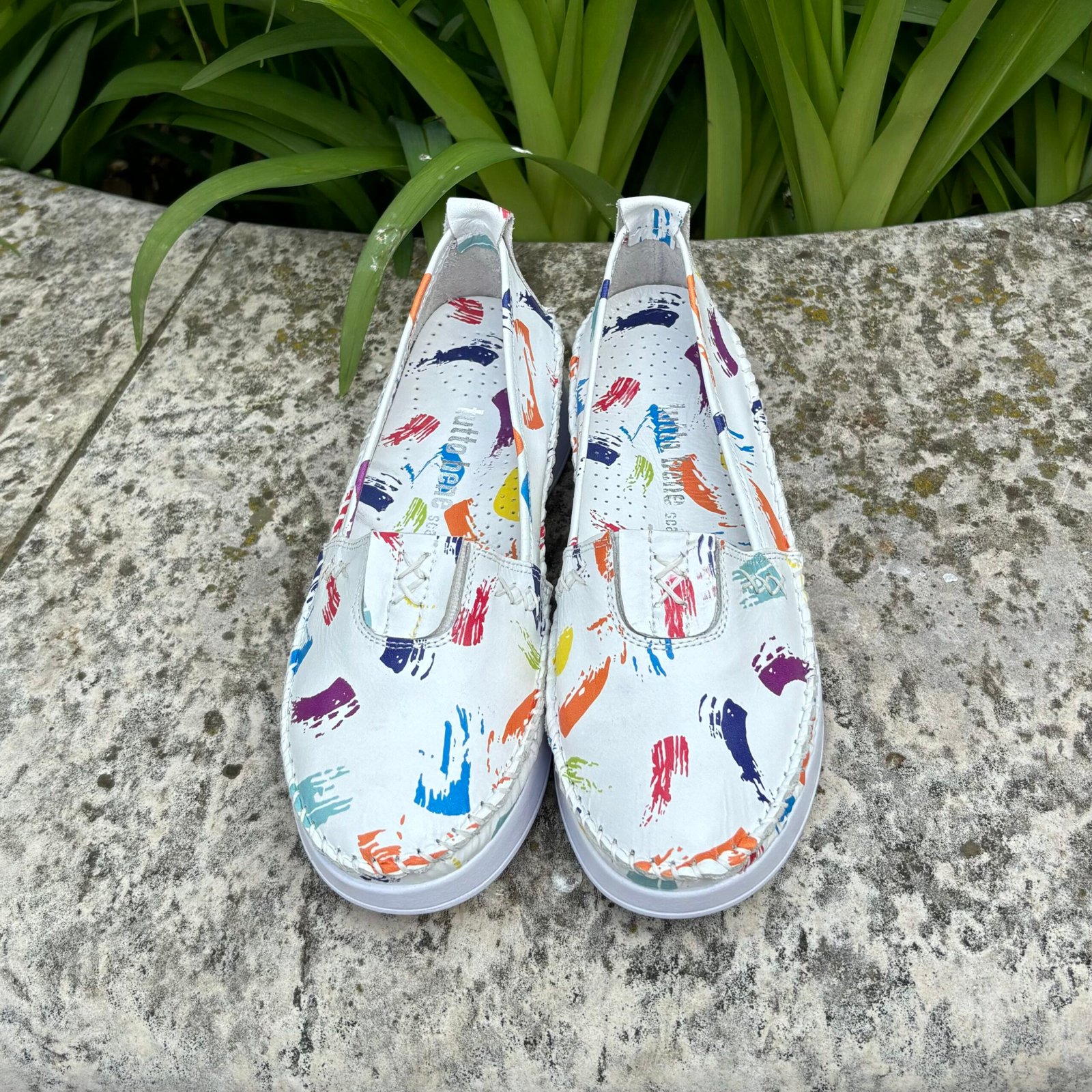 Tutto Bene BY3023 fehér mintás slipon - Image 3