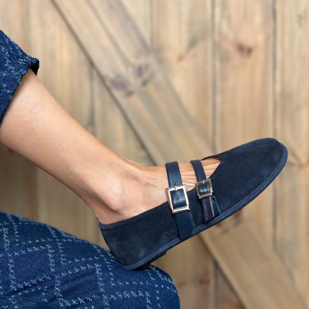 magellancipo Tutto Bene 2703 kék balerina cipő