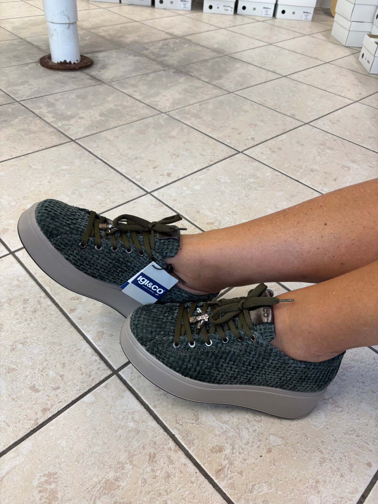 IgI&CO 8671411 zöld sneaker - Image 4