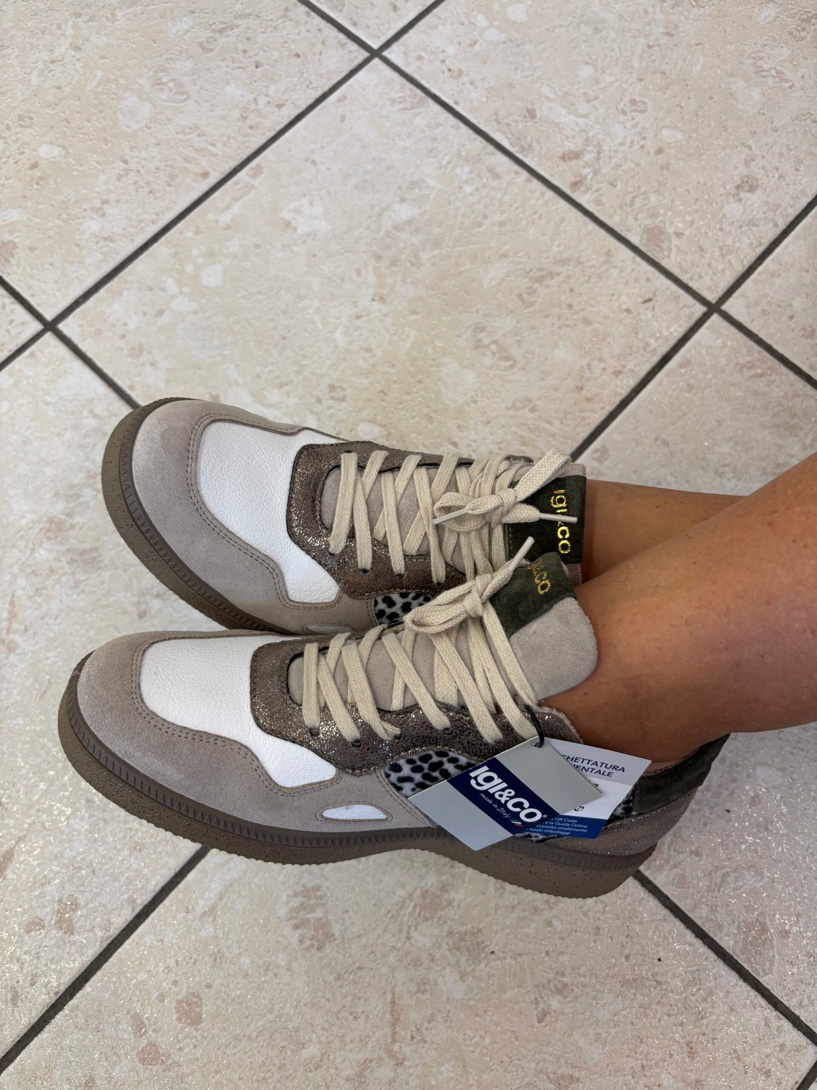 IgI&CO 8678766 fehér-bézs sneaker - Image 8
