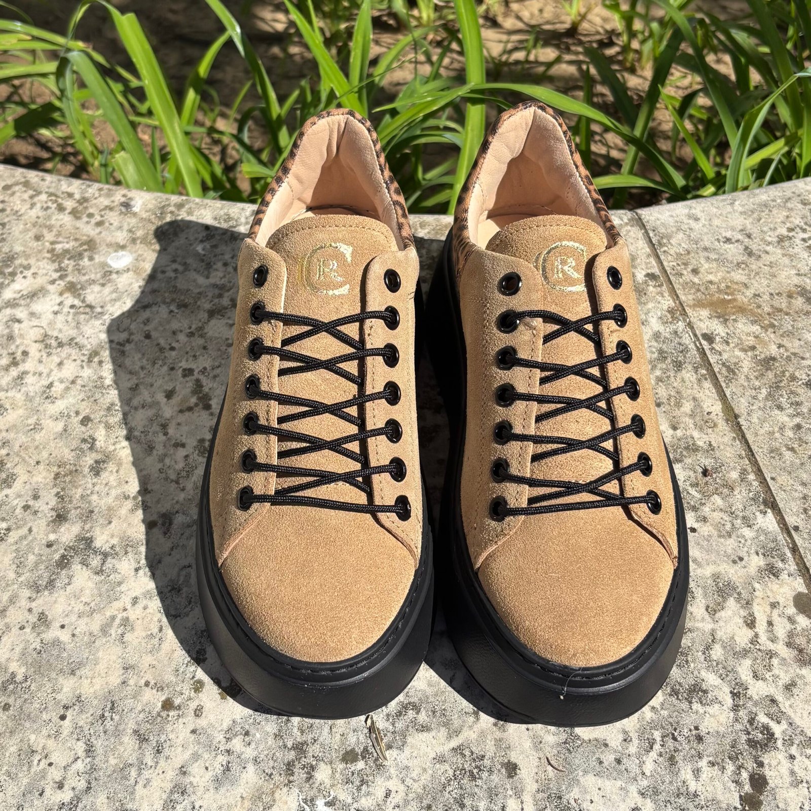 Carla Ricci M-20556 bézs-ocelot sneaker - Image 3