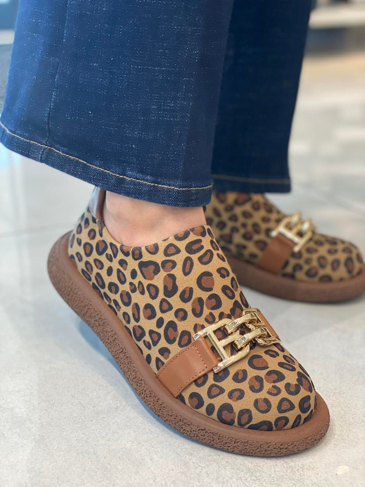magellancipo Tutto Bene 127.1568 barna ocelot loafer