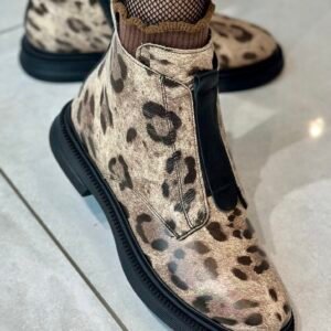 Tutto Bene G057 bézs ocelot bokacipő